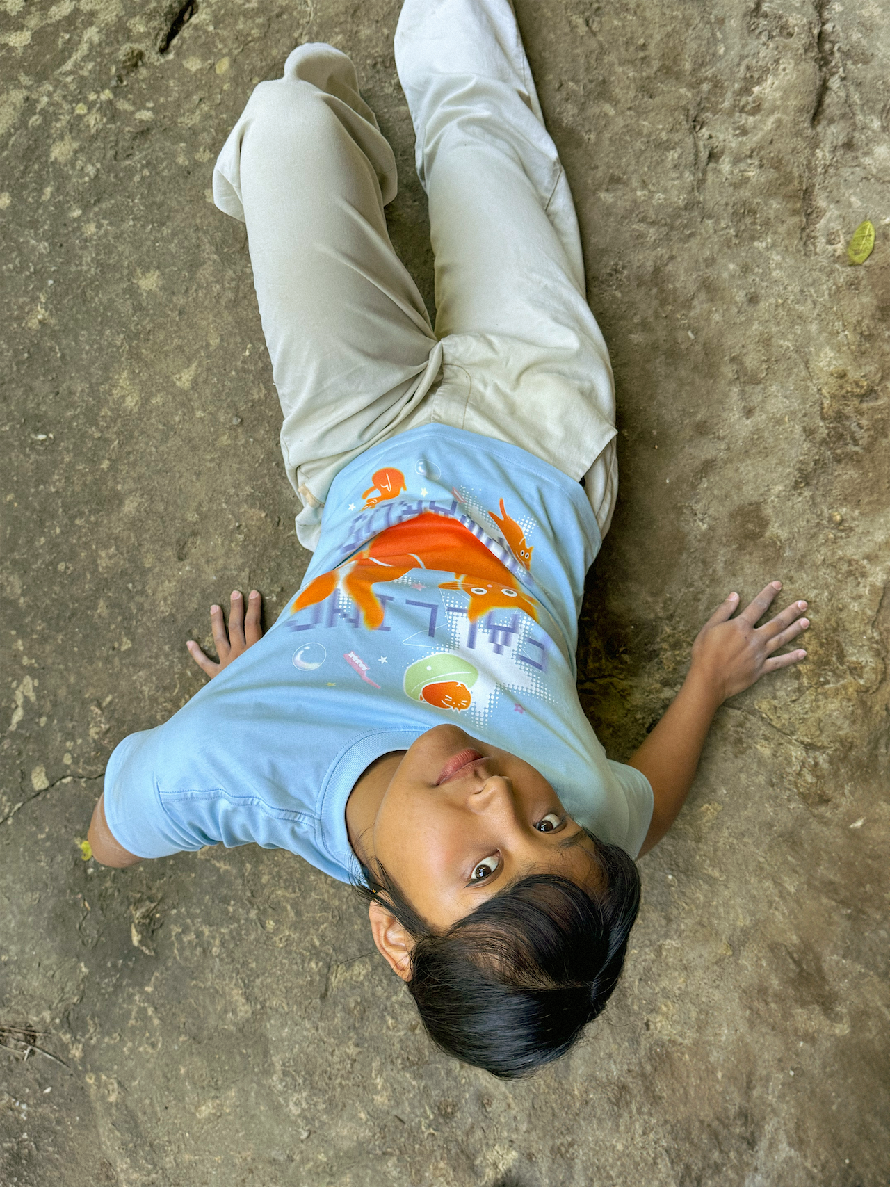 Falling Upwards Baby Tee - Blue