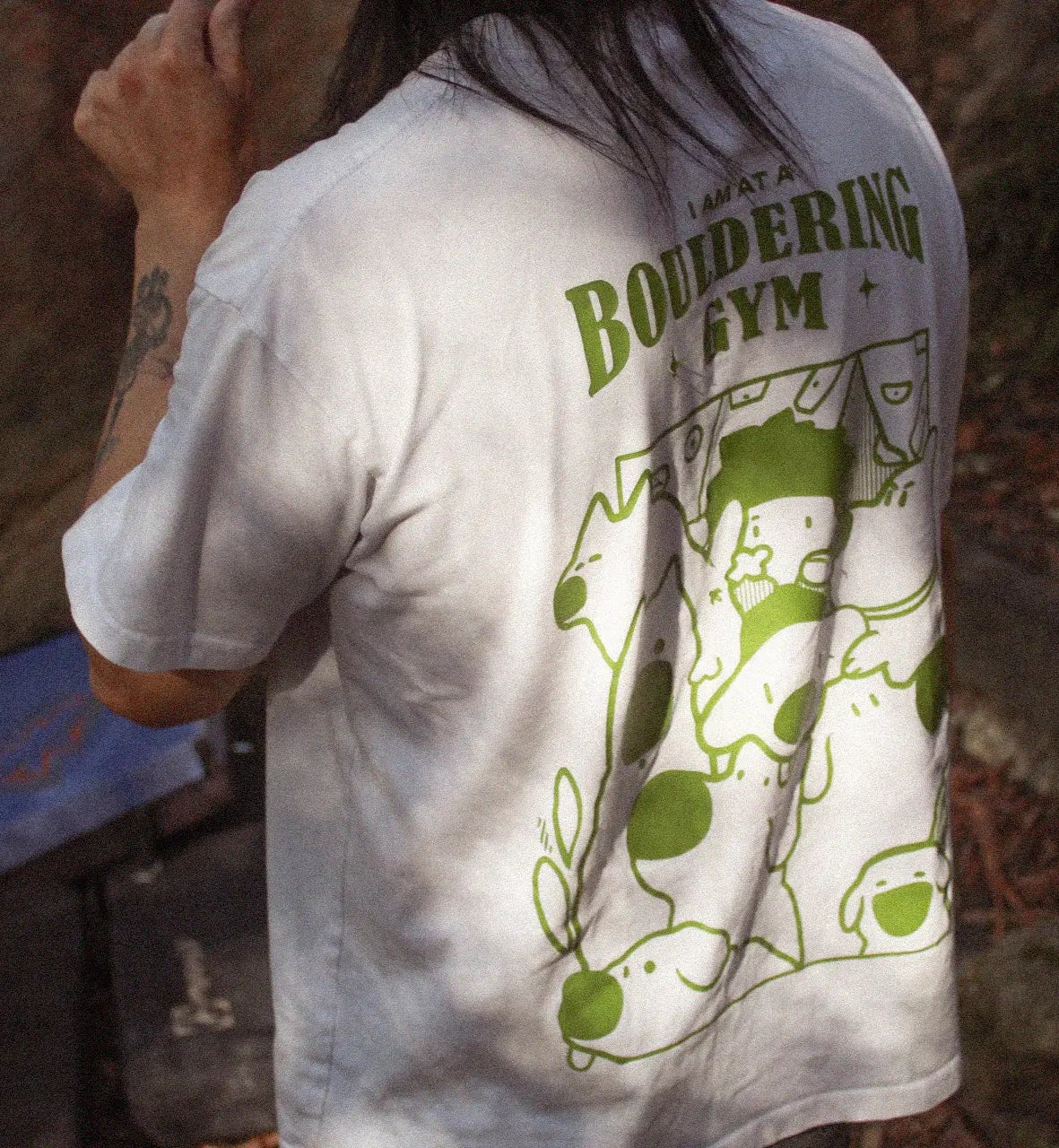 I Am At A Bouldering Gym Oversized Tee