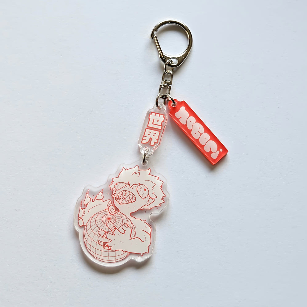 Boulder The World Keychain