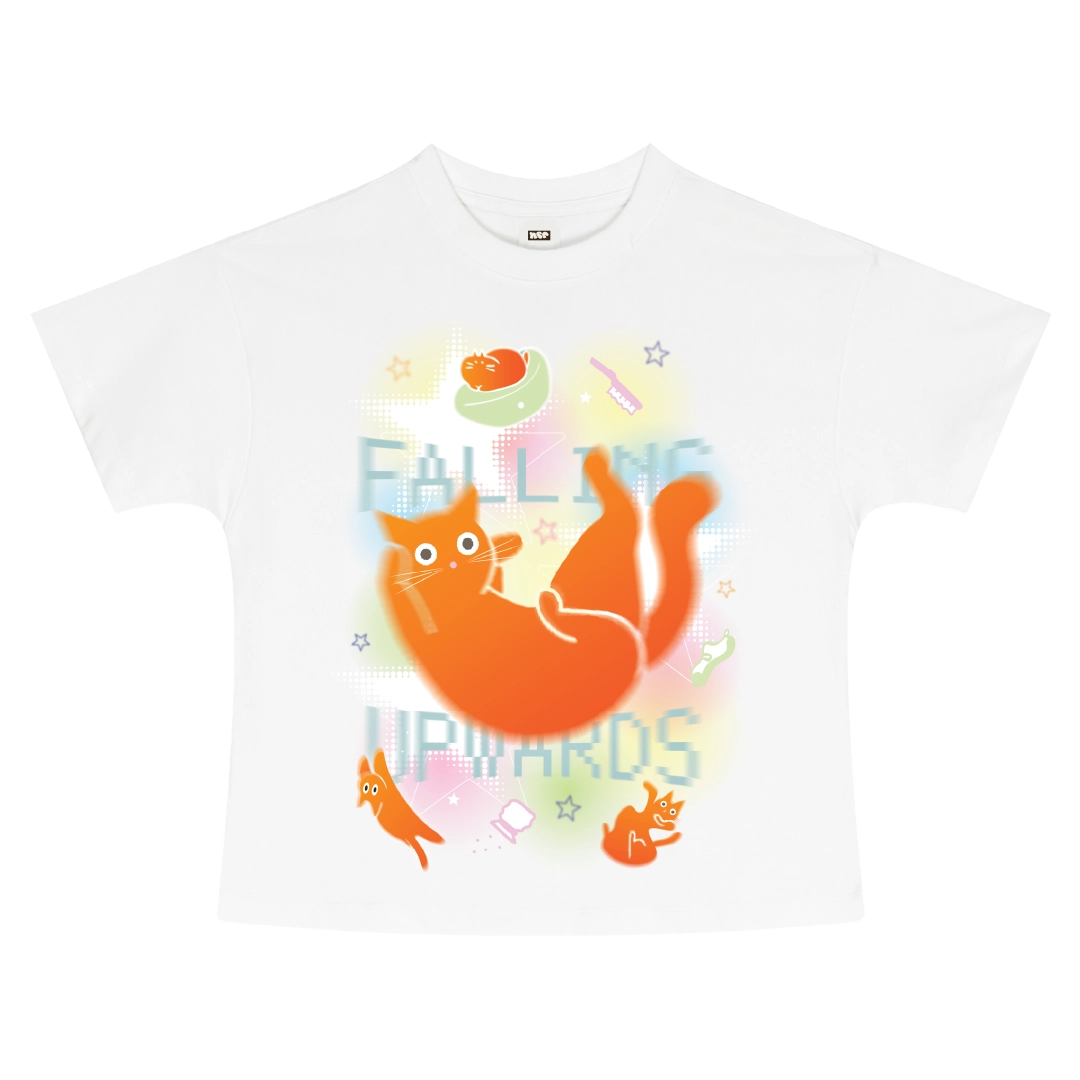 Falling Upwards Baby tee - White