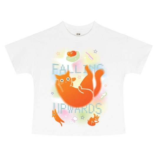 Falling Upwards Baby tee - White