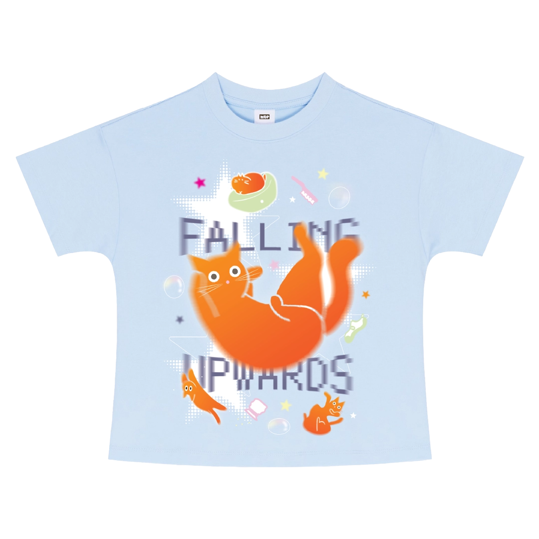 Falling Upwards Baby Tee - Blue