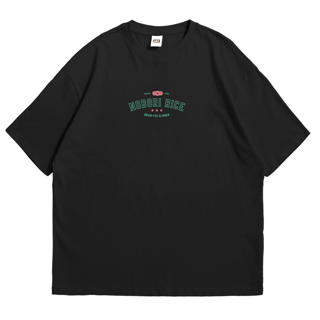 Nobori Rice Shirt Black Oversized Tee Shirt