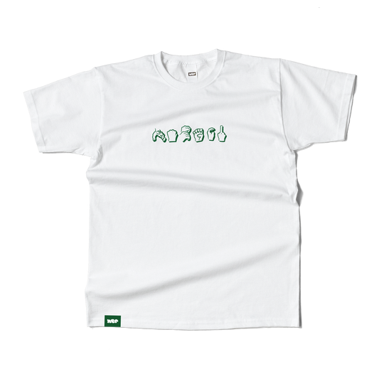 Nobori Staple Hands Tee - White